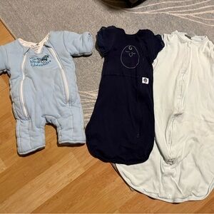 BUNDLE- Nested Bean Zen One Convertible and Magic Merlin Sleepsuits (3-6 months)
